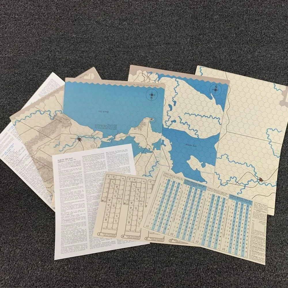 SPI Tray Game 1974 WAR In The EAST 1st Ed Russo-German Conflict (UNPUNCHED) Rare
